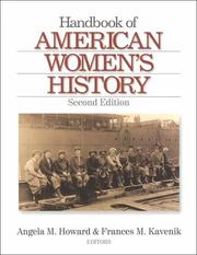 Cover of: Handbook of American women's history by Angela Howard, Frances M. Kavenik