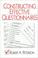 Cover of: Constructing Effective Questionnaires