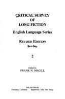 Cover of: Critical Survey of Long Fiction by Frank N. Magill