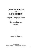 Cover of: Critical Survey of Long Fiction: Authors 2969-3472 Say-Wan (English Language)