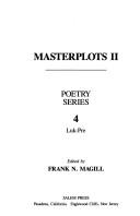 Cover of: Masterplot II Poetry | 