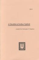 Cover of: A Checklist of Arthur Upfield