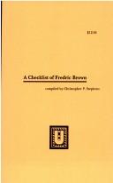 Cover of: A Checklist of Fredric Brown