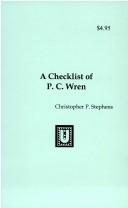 Cover of: A Checklist of Percival Christopher Wren