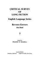 Cover of: Critical Survey of Long Fiction: Authors 979-1480 Dra-Haml (English Language)