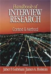 Cover of: Handbook of Interview Research by 