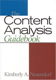 Cover of: The Content Analysis Guidebook by Kimberly A. Neuendorf