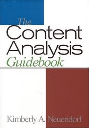 Cover of: The Content Analysis Guidebook by Kimberly A. Neuendorf, Kimberly A. Neuendorf