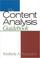 Cover of: The Content Analysis Guidebook