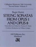 Cover of: Biagio Marini: String Sonatas from Opus 1 and Opus 8