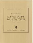 Cover of: Francesco Corteccia: Eleven Works to Latin Texts (Recent Researches in the Music of the Renaissance Ser)