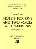 Cover of: Motets for One and Two Voices With Instruments