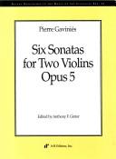 Cover of: Six Sonatas for Two Violins, Opus 5 (Recent Researches in the Music of the Classical Era)