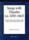 Cover of: Songs With Theorbo (Ca. 1650-1663): Oxford, Bodleian Library, Broxbourne 84.9 London, Lampeth Palace Library,  1041 (Recent Researches in the Music of the Baroque Era)