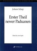 Cover of: Johann Schop: Erster Theil Newer Paduanen (Recent Researches in the Music of the Baroque Era)