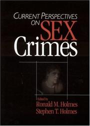 Cover of: Current Perspectives on Sex Crimes