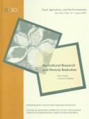 Cover of: Agricultural research and poverty reduction (Food, agriculture, and the environment discussion paper)