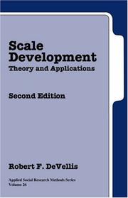 Cover of: Scale Development by Robert F. DeVellis