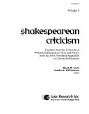 Cover of: Shakespearean Criticism (Volume 9)