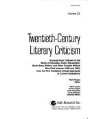 Cover of: TCLC Vol 33 Twentieth-Century Literary Criticism (Twentieth Century Literary Criticism) by Dennis Poupard