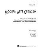 Cover of: Modern Arts Criticism