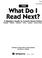 Cover of: What Do I Read Next?, 1992: A Reader's Guide to Current Genre Fiction 