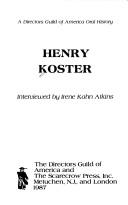 Cover of: Henry Koster