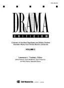 Cover of: Drama criticism by Lawrence J. Trudeau, editor.