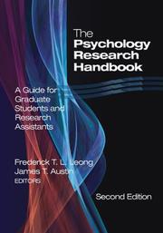 Cover of: The Psychology Research Handbook: A Guide for Graduate Students and Research Assistants