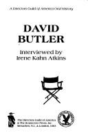 Cover of: David Butler by Butler, David