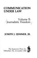 Cover of: Communication Under Law (His Communication under law ; v. 2)