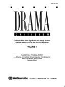 Cover of: Drama criticism by Lawrence J. Trudeau (editor).
