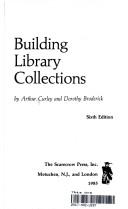 Cover of: Building library collections