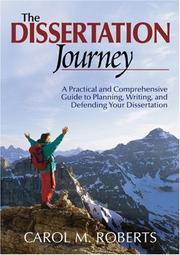 Cover of: The Dissertation Journey by Carol M. Roberts