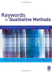 Cover of: Keywords in Qualitative Methods: A Vocabulary of Research Concepts