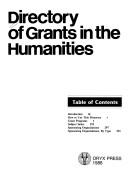 Cover of: Directory of Grants in the Humanities