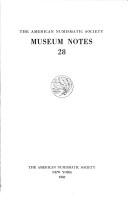 Cover of: American Numismatic Society Museum Notes