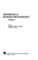 Advances in School Psychology by T. R. Kratochwill