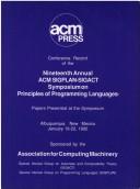 Cover of: Acm Symposium on Principles of Programming Languages | Acm Special Interest Group for Automata
