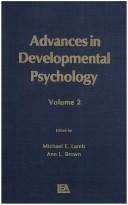 Cover of: Advances in Developmental Psychology by 