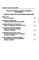 Cover of: Long-Term Marriages (Lifestyles : a Journal of Changing Patterns, Vol 7, No 2, Winter 1984)