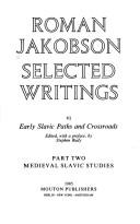 Cover of: Selected Writings by Roman Jakobson
