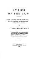 Lyrics of the law by J. Greenbag Croke