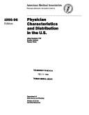 Cover of: Physician Characteristics and Distribution in the U.S. 1995 (Issn 0731-0315)