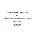 Cover of: International who's who of professional and business women