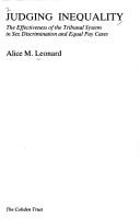 Cover of: Judging inequality | Alice M. Leonard