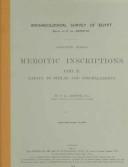 Cover of: Meroitic Inscriptions: Napata To Philae and Miscellaneous (Archaeological Survey Memoirs)