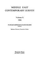 Cover of: Middle East Contemporary Survey 1986 (Middle East Contemporary Survey)