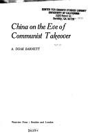 Cover of: China on the Eve of the Communist Takeover (Westview Encore Edition)