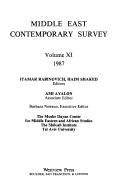 Cover of: Middle East Contemporary Survey: 1987 (Middle East Contemporary Survey)